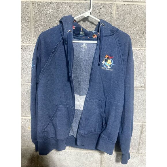 Disney Tops - Disney Blue Hoodie with Character Print